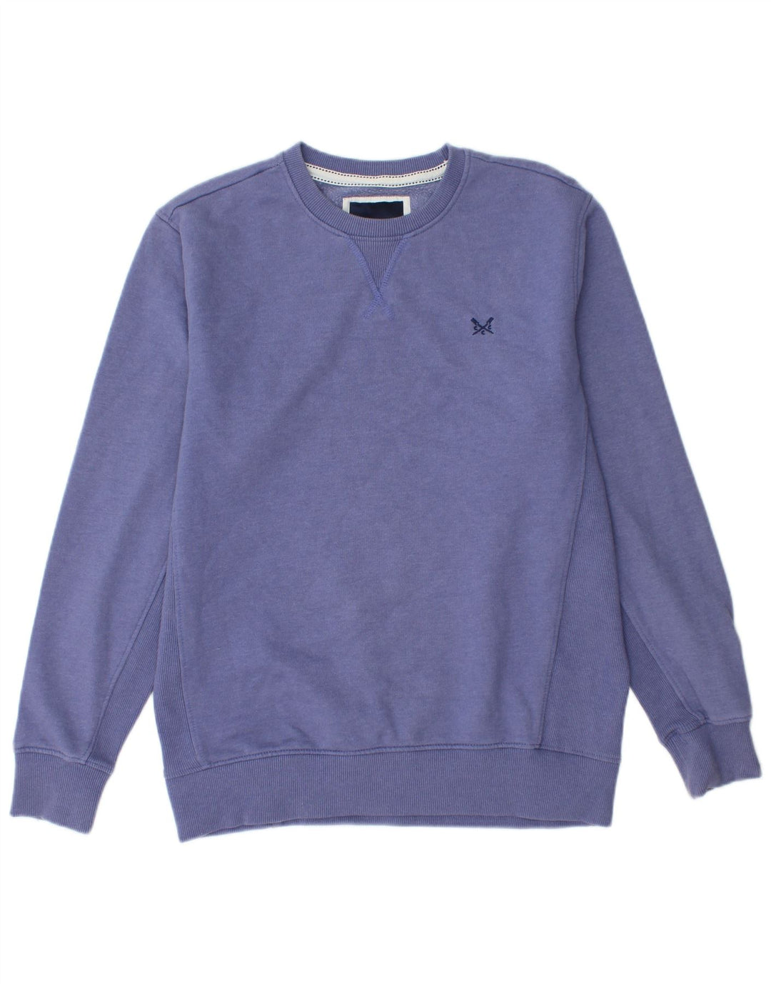 CREW CLOTHING Sudadera para hombre Jumper Medium Purple Cotton