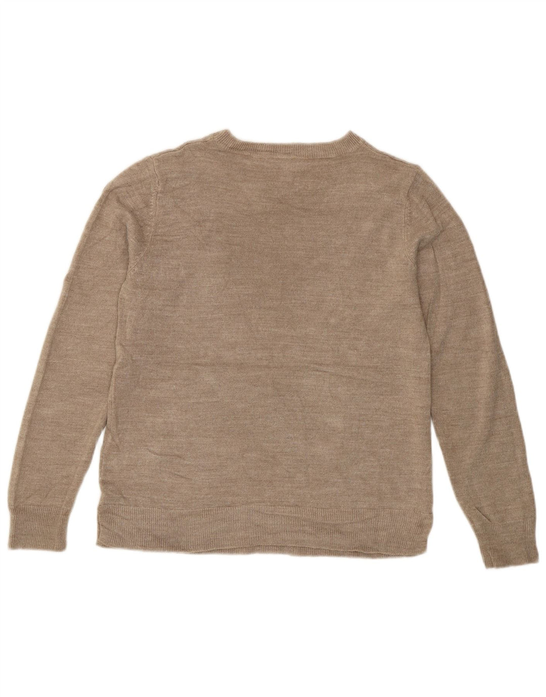 Marks & Spencer Jersey con Cuello Barco para Mujer UK 40 Acrílico Beige Medio
