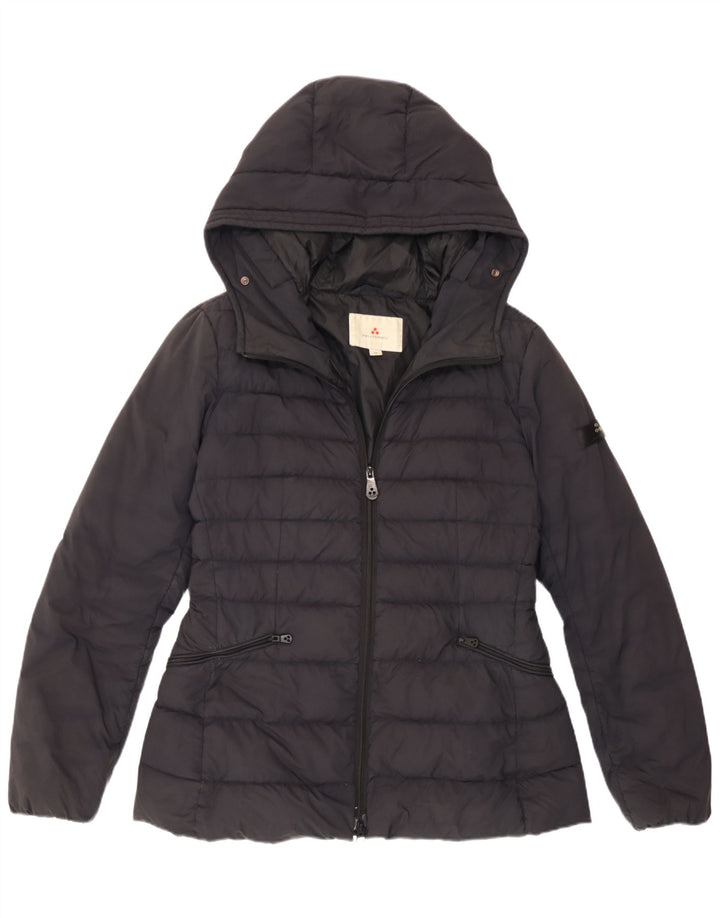 PEUTEREY Chaqueta acolchada con capucha para mujer IT 46 Large Poliamida negra