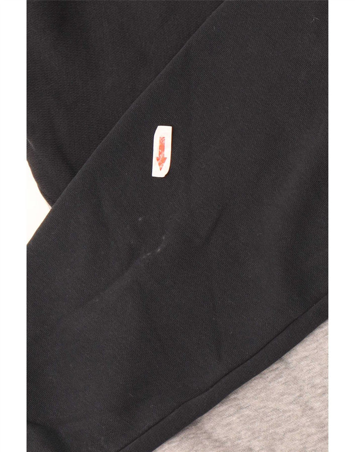 Nike Sudadera con gráfico y diseño tipo jersey de algodón color block en gris pequeño para hombre