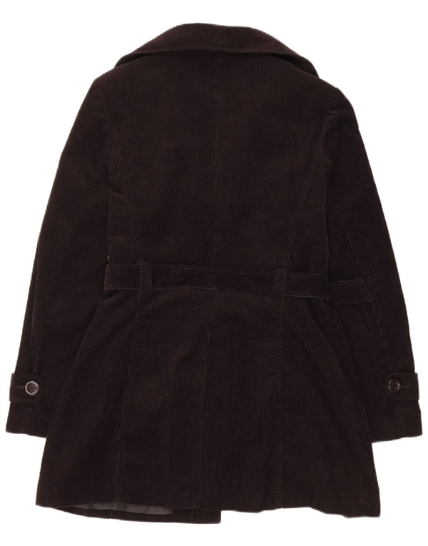 Abrigo de pana vintage para mujer IT 42 Algodón negro medio