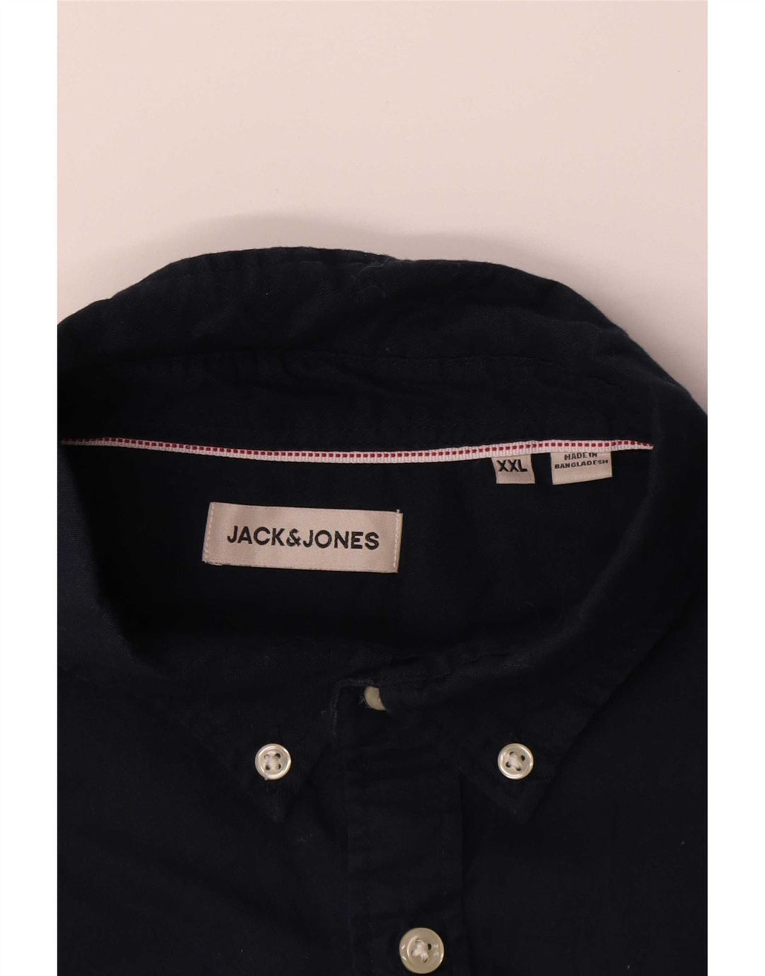 Camisa Jack & Jones Hombre 2XL Azul Marino Algodón