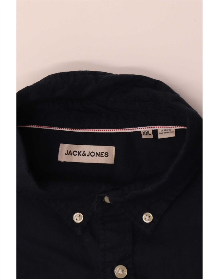 Camisa Jack & Jones Hombre 2XL Azul Marino Algodón