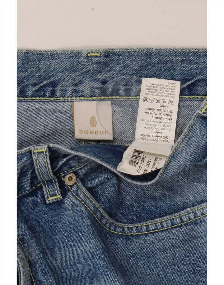 Dondup Vaqueros Rectos Desgastados Mujer W27 L28 Algodón Azul