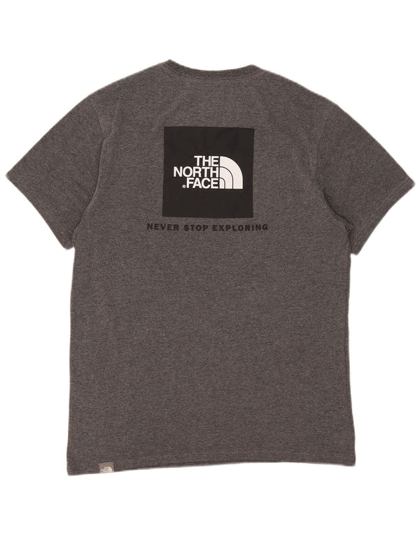 The North Face Camiseta gráfica para hombre Top Small Grey Cotton
