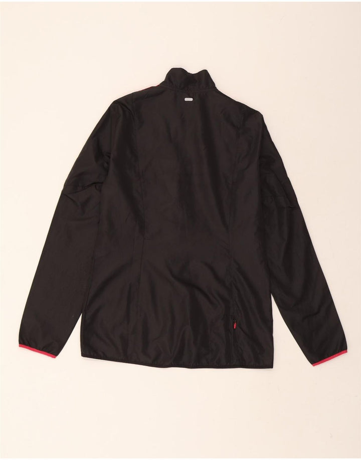 ADIDAS Womens Response Rain Jacket UK 12/14 Medium Black Polyester Vintage Adidas and Second-Hand Adidas from Messina Hembry 