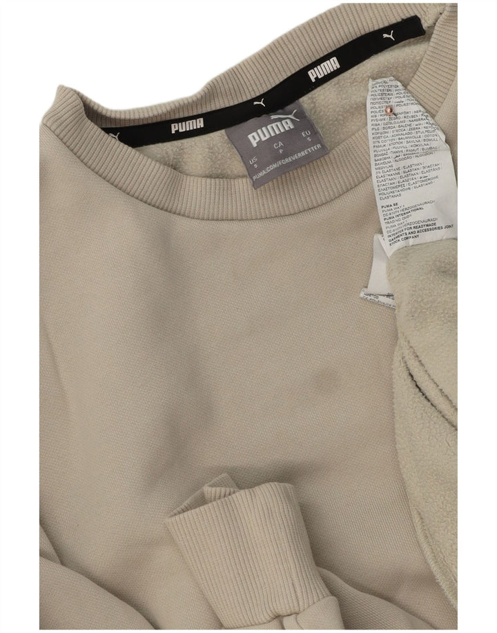 Puma Hombre Sudadera Jumper Small Beige Algodón