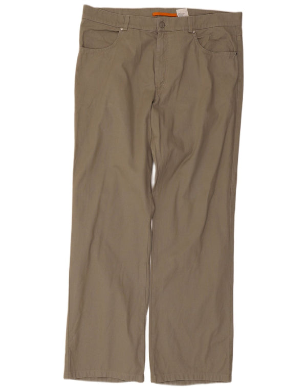 Timberland Pantalones casuales rectos para hombre W38 L31 Algodón gris