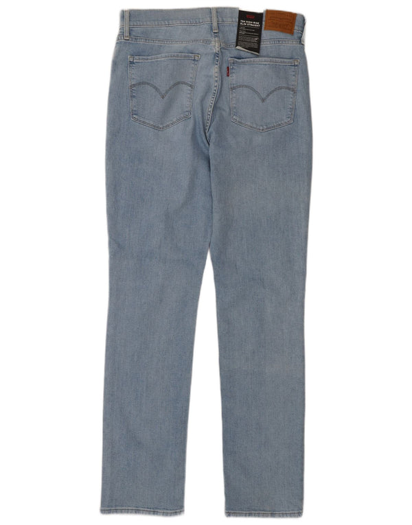 Levi's Vaqueros Rectos De Tiro Alto Desgastados 724 Para Mujer W30 L32 Algodón Azul