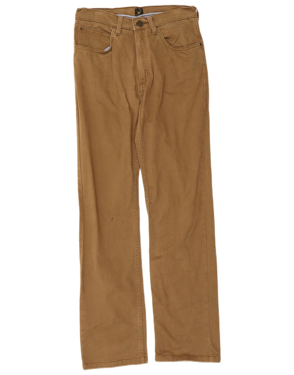 Pantalones informales rectos Brooklyn para hombre Lee W31 L34 Algodón beige