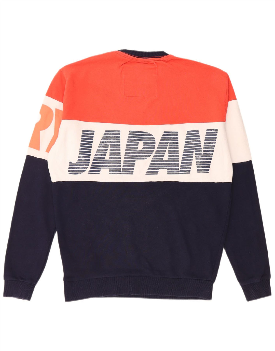 SUPERDRY Hombre Sudadera Loose Fit Jersey Pequeño Multicolor Colorblock