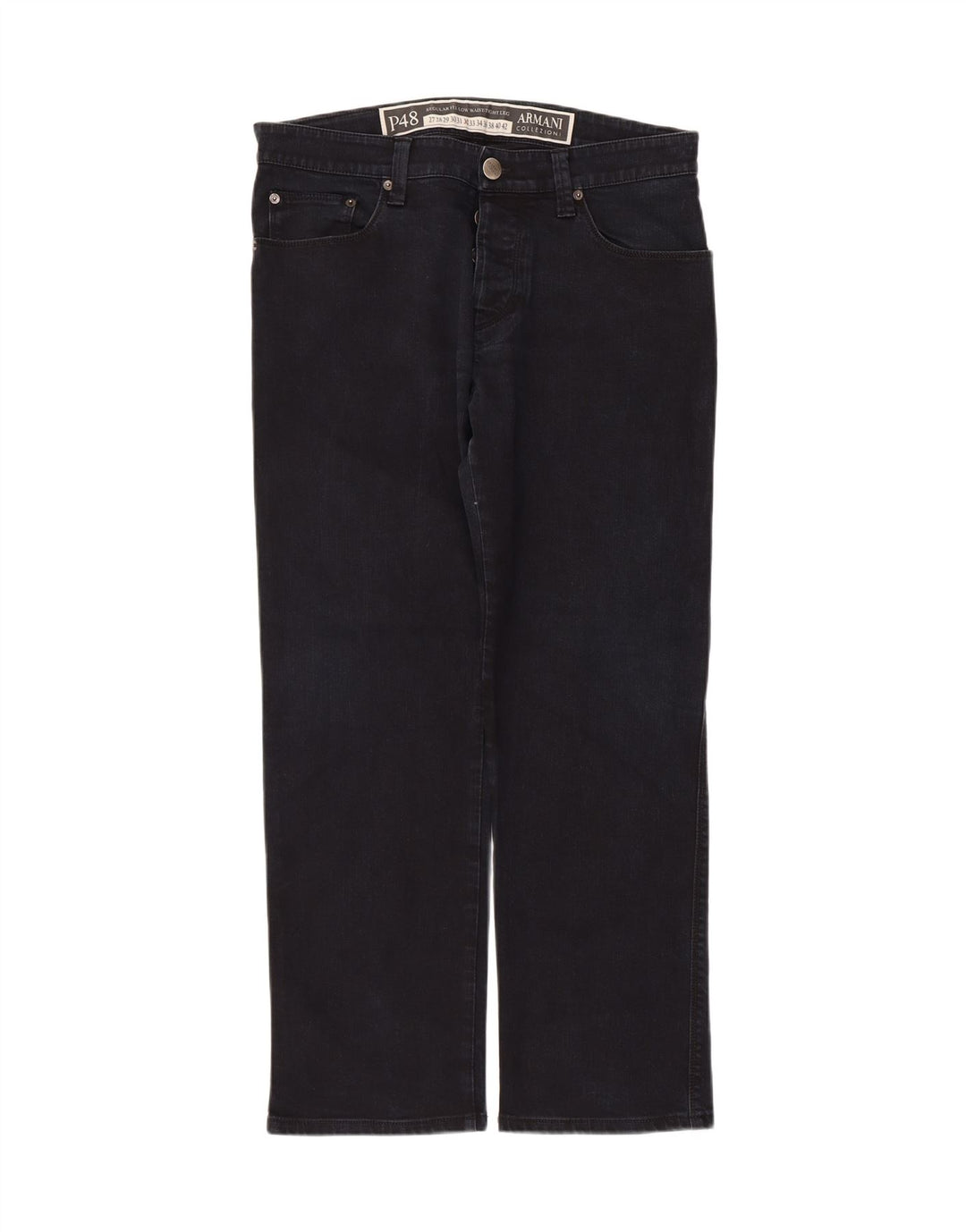 Vaqueros Armani Hombre Rectos W32 L27 Azul Marino