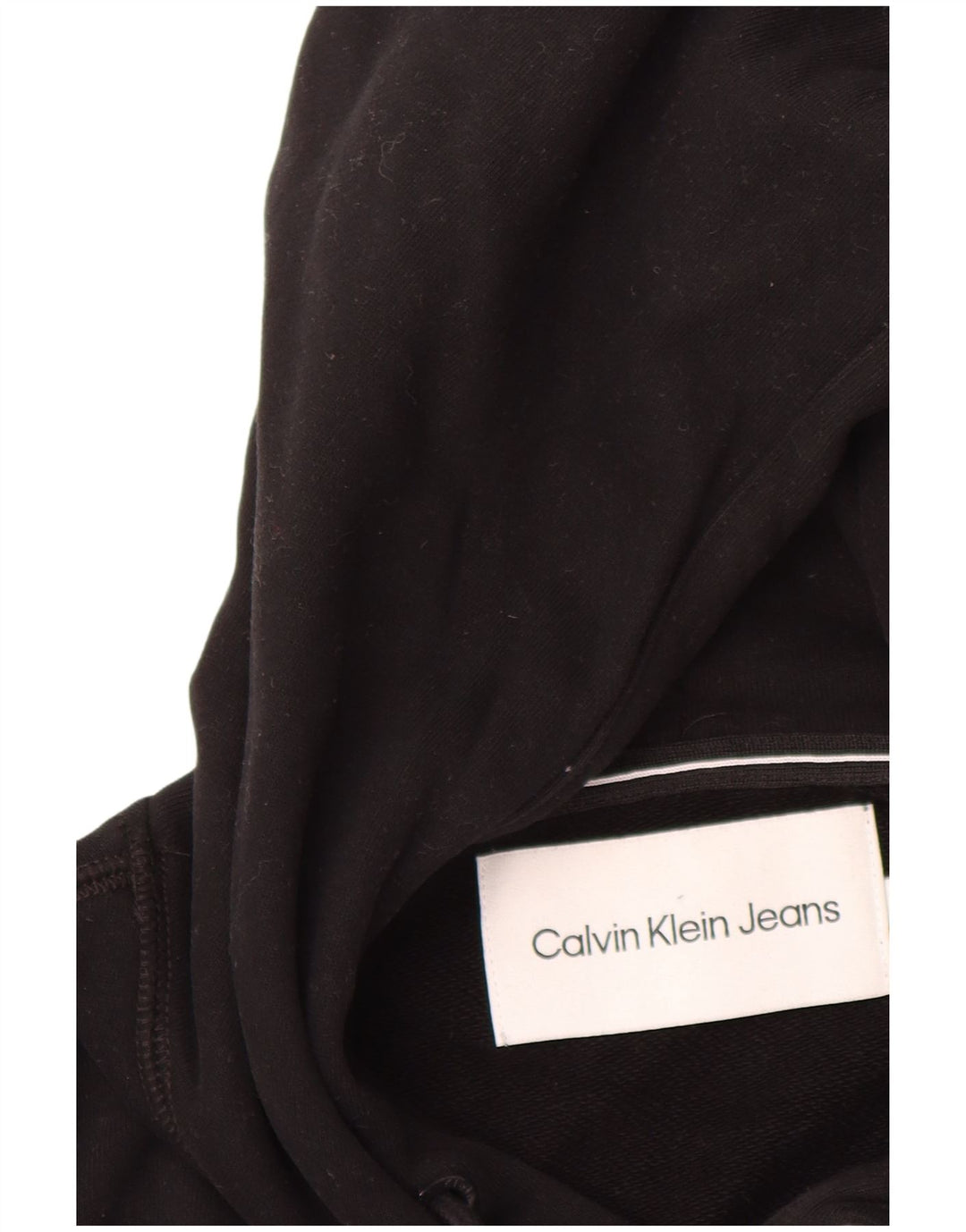 CALVIN KLEIN JEANS Jersey con capucha gráfica para hombre Algodón negro mediano