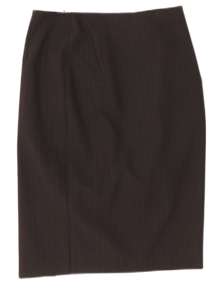Falda lápiz para mujer Roccobarocco IT 42 Medium W26 Black Pinstripe