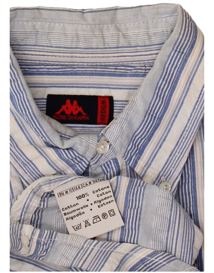 Camisa KAPPA Hombre Algodón Rayas Azul Medio