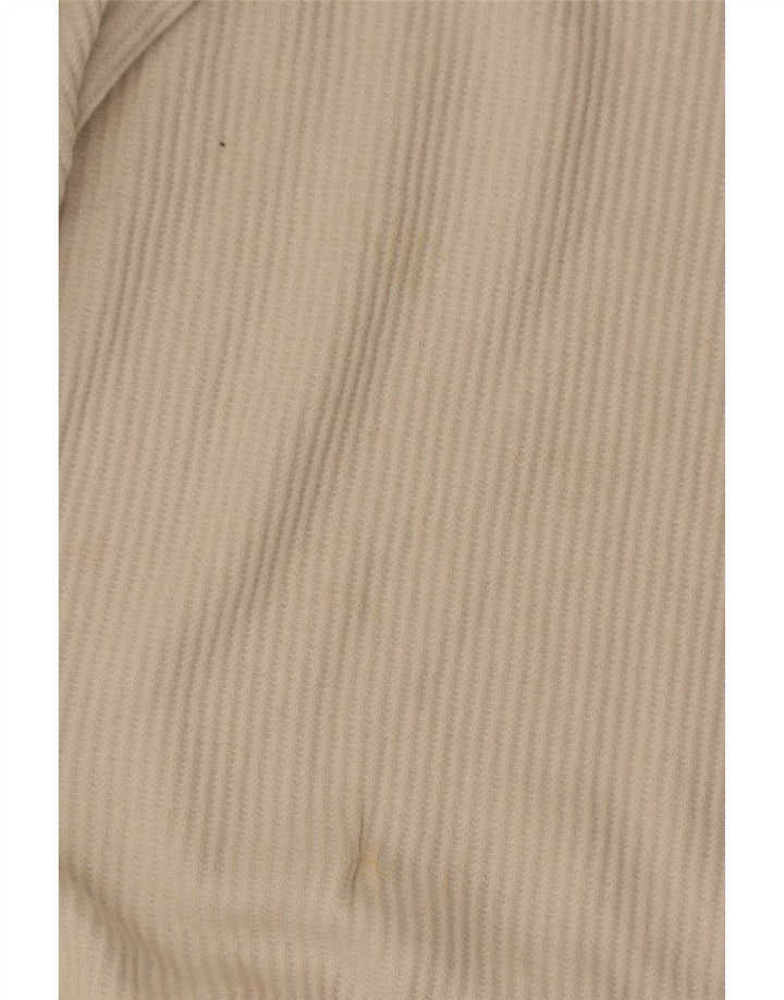 Camiseta Reebok Hombre Manga Larga Algodón Beige Medio