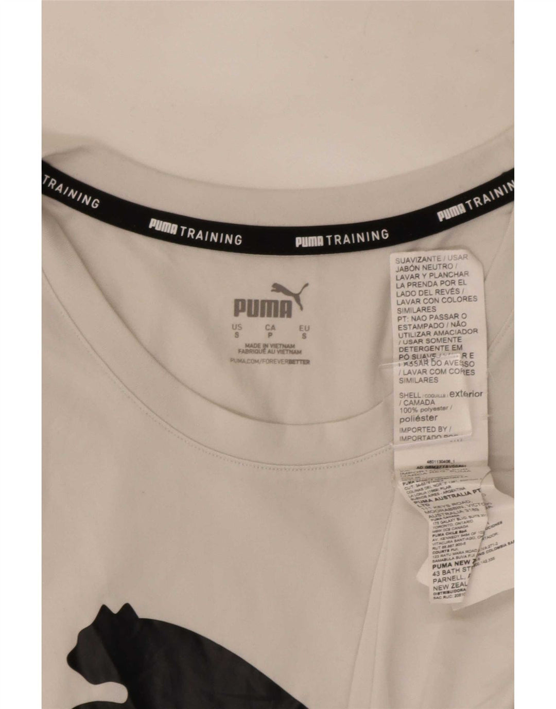 Puma Hombre Gráfico Chaleco Top Pequeño Poliéster Blanco