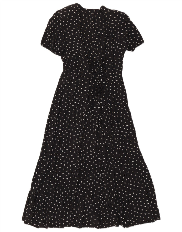 Superior Mujer Maxi Vestido IT 44 Medio Negro Floral