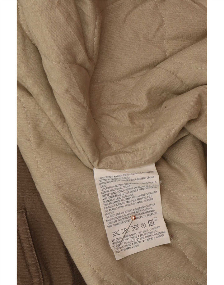 Levi's Parka con capucha para hombre, talla 40, algodón beige grande
