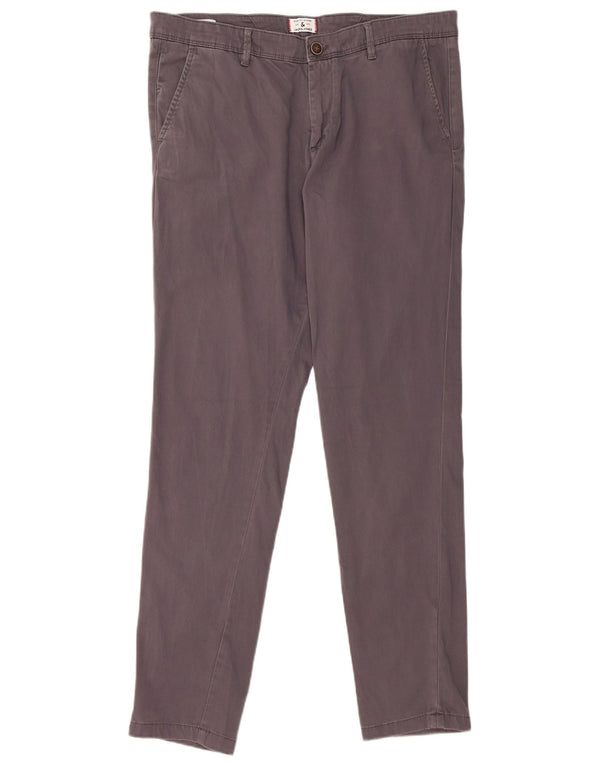 Jack & Jones Mens Slim Chino Pantalones W34 L32 Azul Marino Algodón