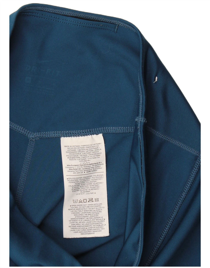 Nike - Leggings gráficos Dri Fit para mujer, talla 40, poliéster azul medio