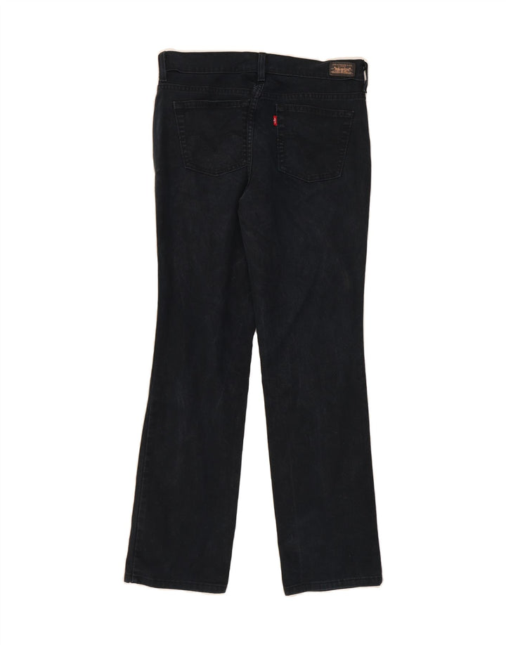 LEVI'S Womens 505 Straight Jeans US 8 Medium W30 L30 Navy Blue Cotton Vintage Levi's and Second-Hand Levi's from Messina Hembry 