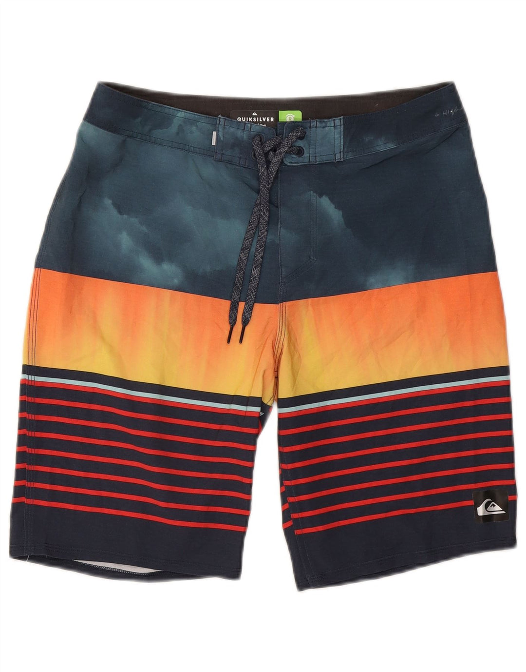 Bañador Quiksilver Hombre Mediano Poliéster Rayas Multicolores