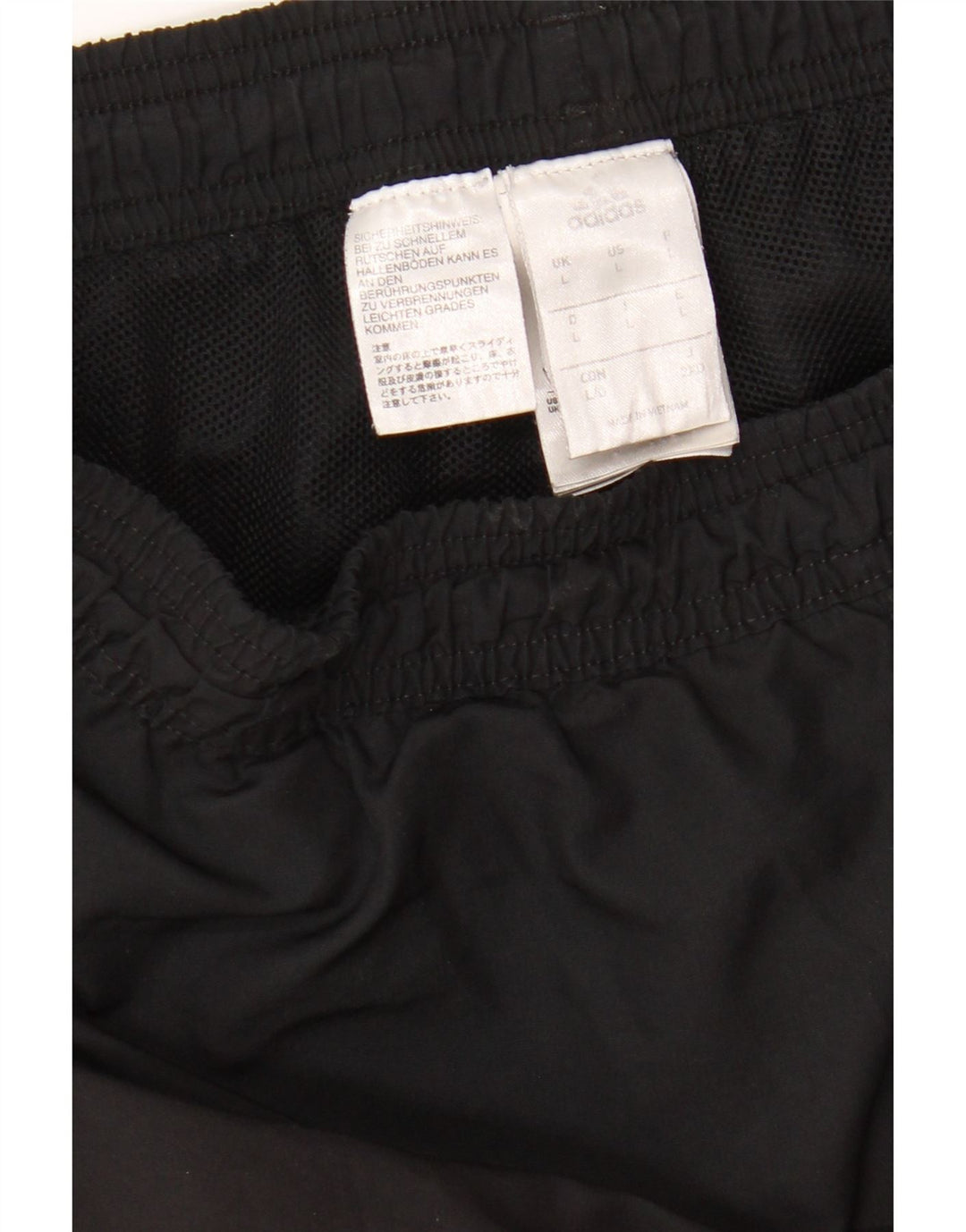 ADIDAS Hombre Graphic Chándal Pantalones Joggers Grande Poliéster Negro