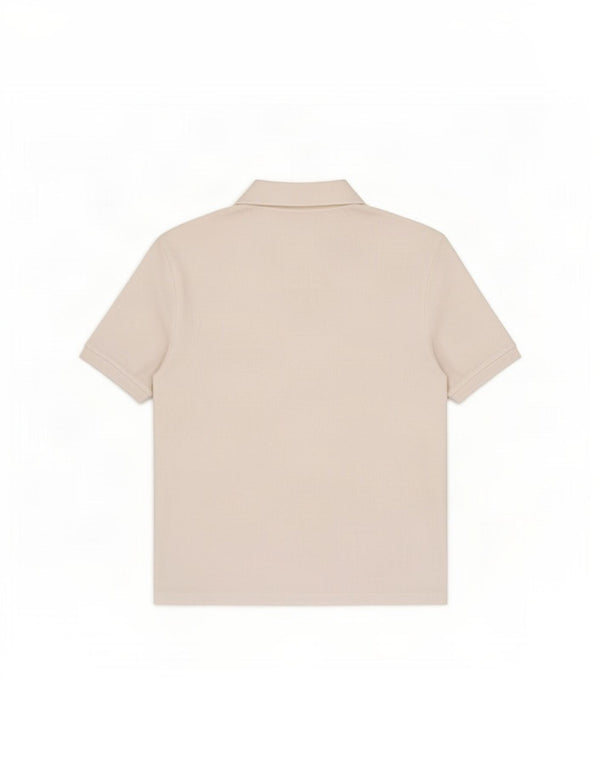 Zara Polo Corto Mujer UK 40 Mediano Blanco
