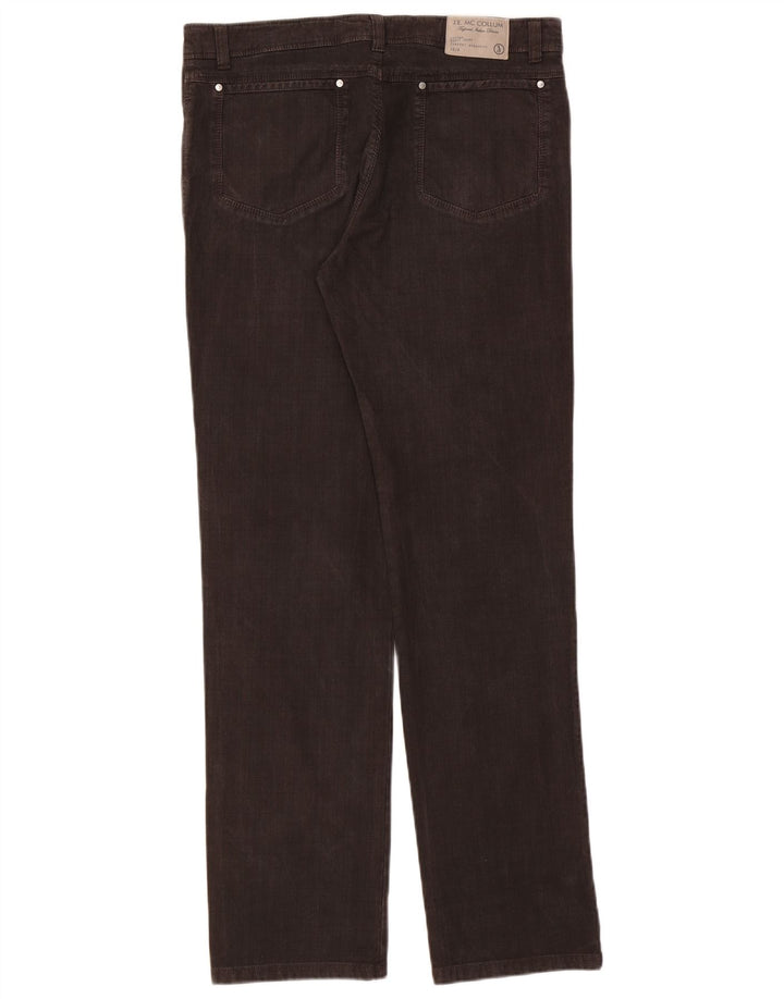 J.E. Mc Collum Pantalones casuales para hombre IT 50 Large W36 L32 Brown Check