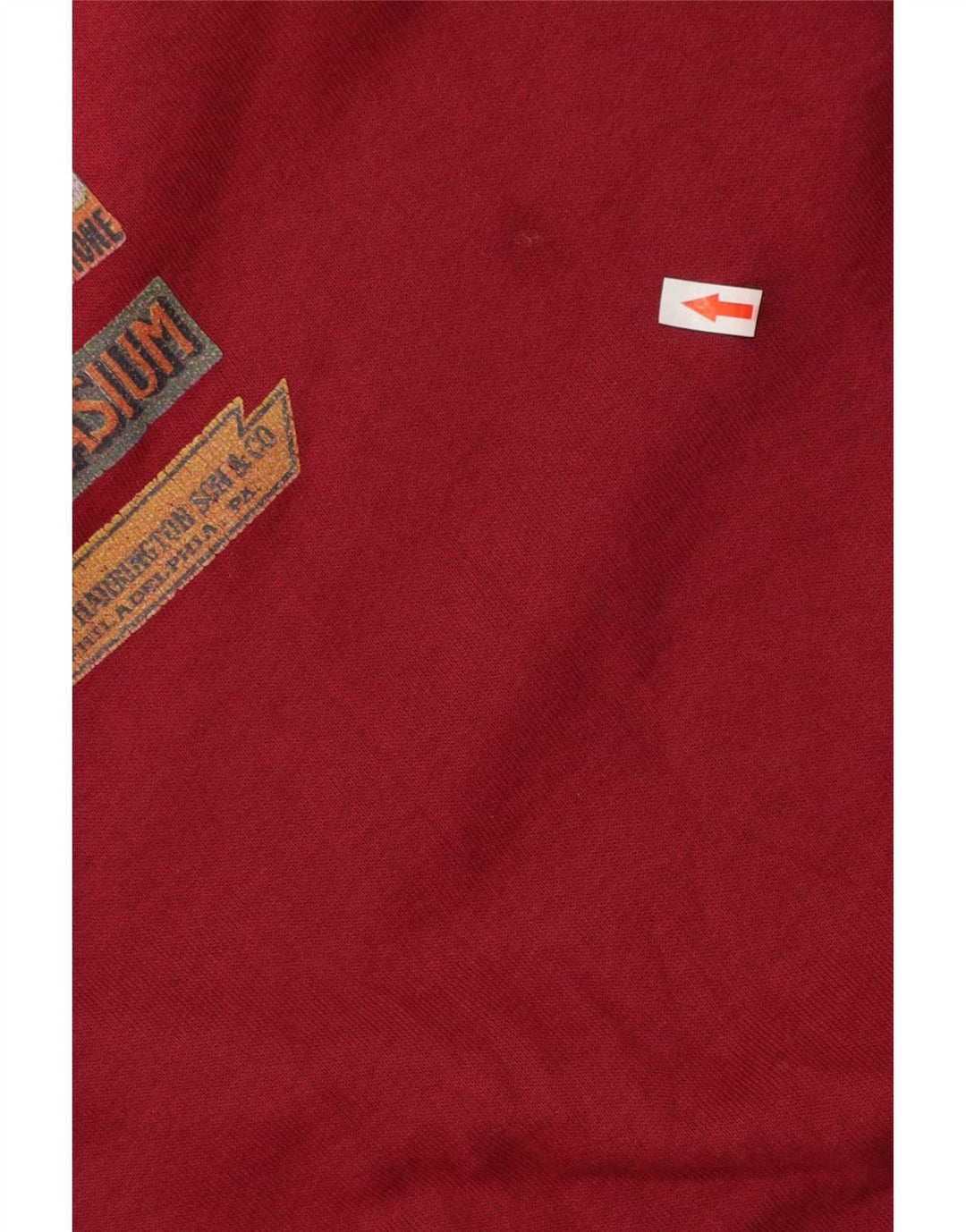 Vintage hombres sudadera gráfica jumper grande borgoña Argyle/Diamond