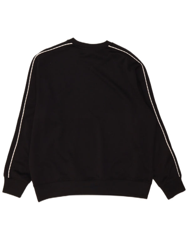 Nike Mens Graphic Sudadera Jumper Grande Negro Poliéster