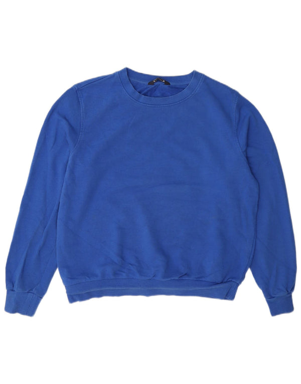 Marks & Spencer Sudadera para mujer Jumper UK 12 Algodón azul medio
