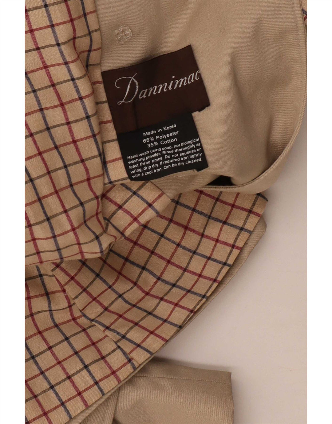 Dannimac Gabardina para mujer UK 12 Poliéster beige medio