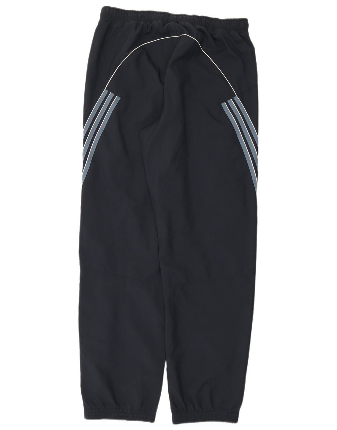 Adidas Hombre Pantalones De Chándal Joggers Grande Azul Marino Rayas Poliéster
