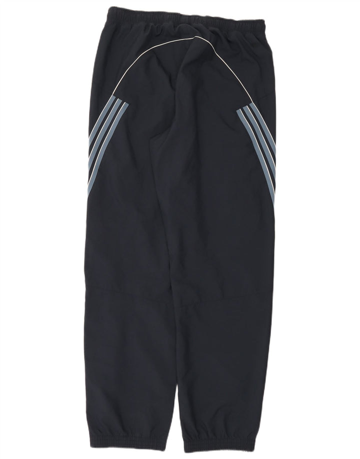 Adidas Hombre Pantalones De Chándal Joggers Grande Azul Marino Rayas Poliéster