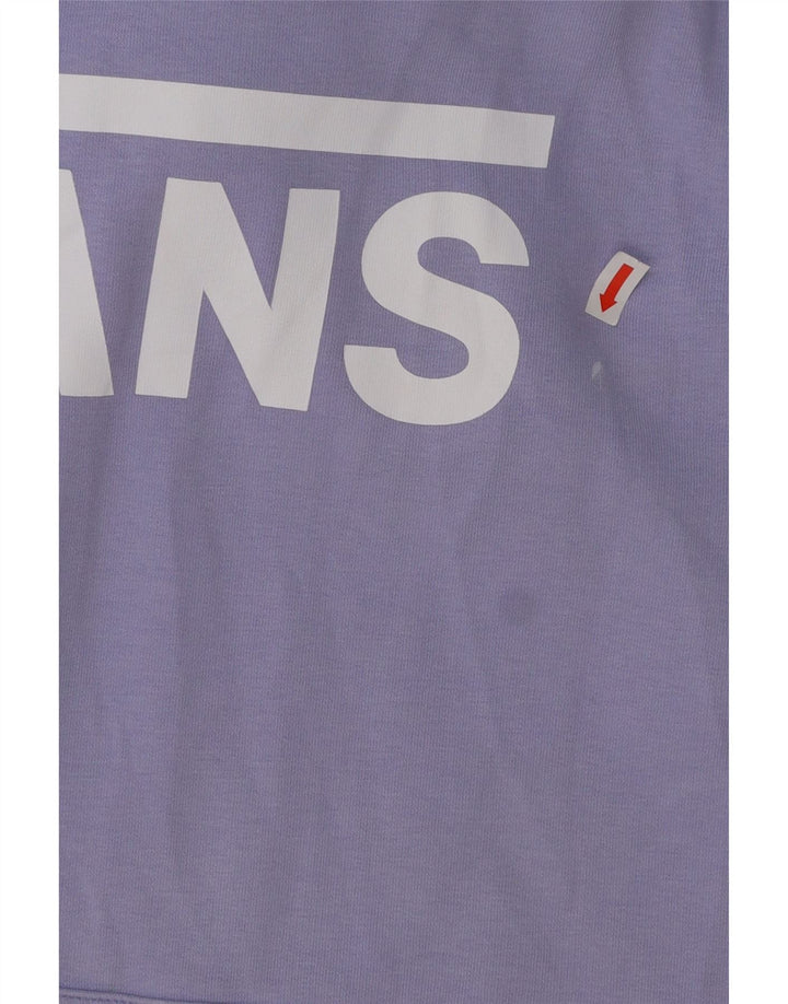 VANS Jersey con capucha y gráfico extragrande para mujer UK 6 XS Algodón morado