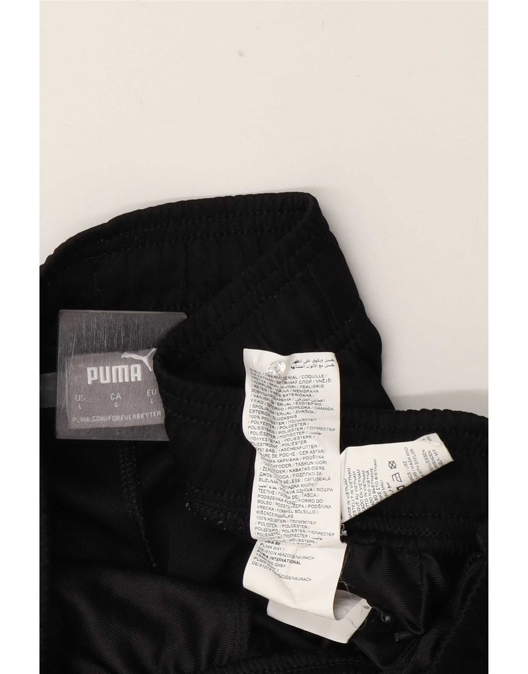 Pantalón De Chándal Puma Hombre Grande Negro Poliéster