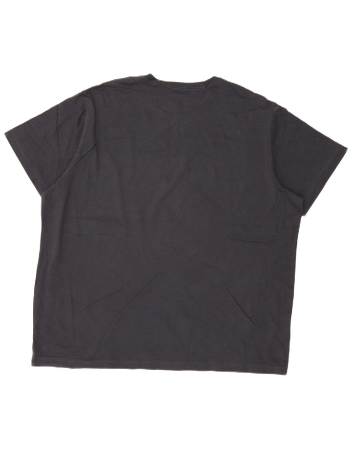 EDDIE BAUER Camiseta Hombre Top 2XL Azul Marino Algodón