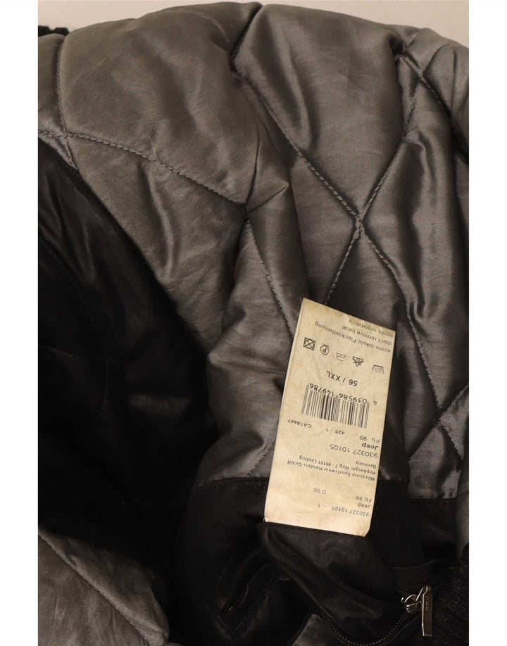 Milestone Chaqueta bomber con capucha para hombre UK 44 2XL Poliéster negro