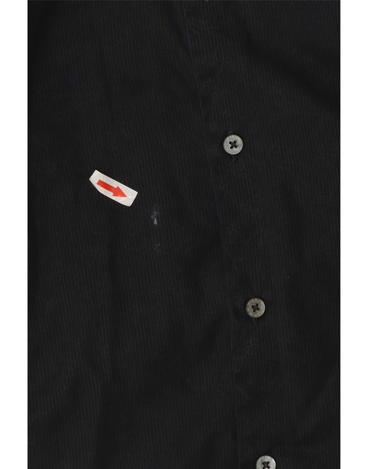 Ted Baker Camisa para hombre Talla 3 Algodón gris medio a rayas