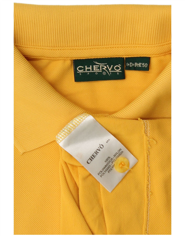 Polo Chervo Hombre IT 50 Poliamida Amarillo Medio
