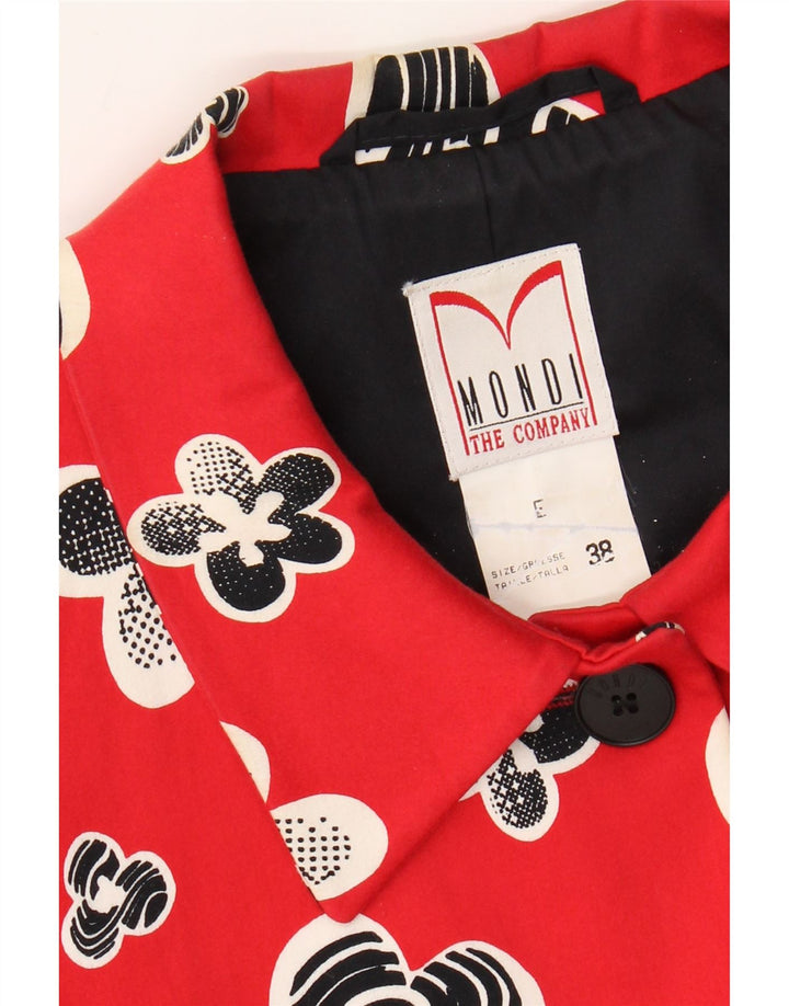 Mondi Chaqueta tipo blazer de 4 botones para hombre EU 38 Mediano Rojo Floral