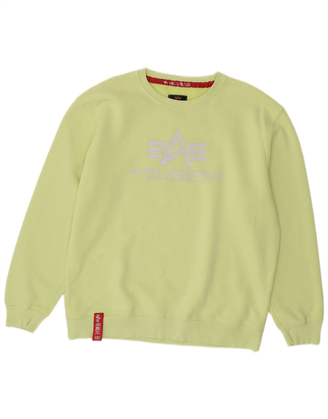 Alpha Industries Sudadera gráfica para Hombre Jumper XL Verde
