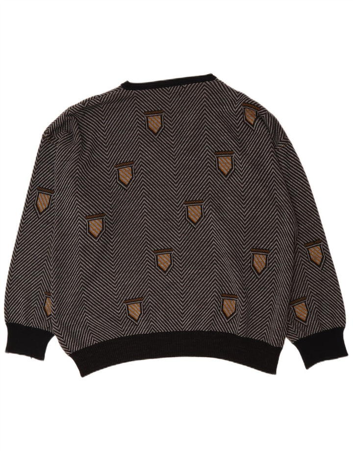 Bentley Jersey con cuello en V para hombre, talla 3XL, color gris Chevron
