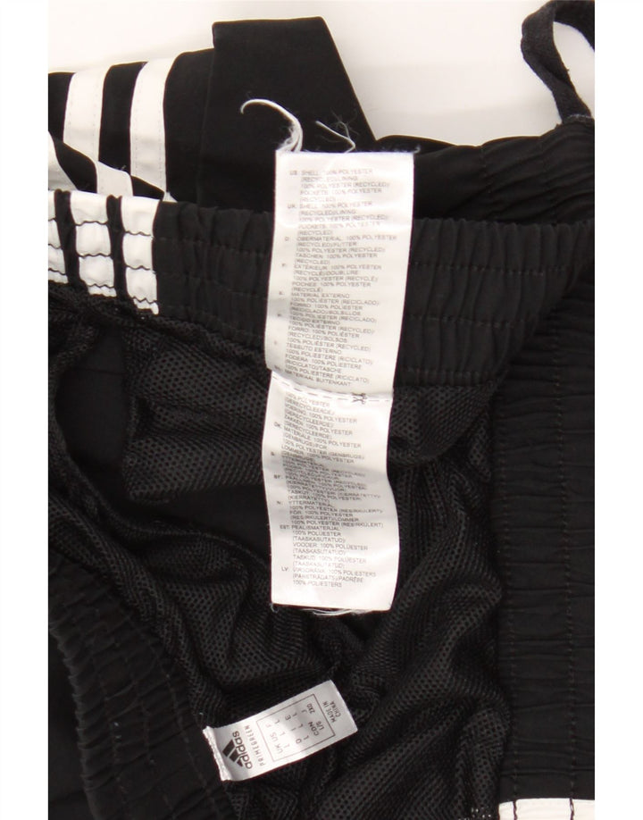 Adidas - Pantalones cortos deportivos para hombre, talla grande, poliéster negro