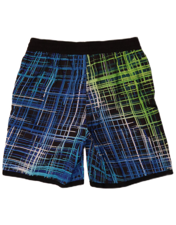 Adidas Mens Graphic Bañador Shorts Grande Azul Geométrico Poliéster