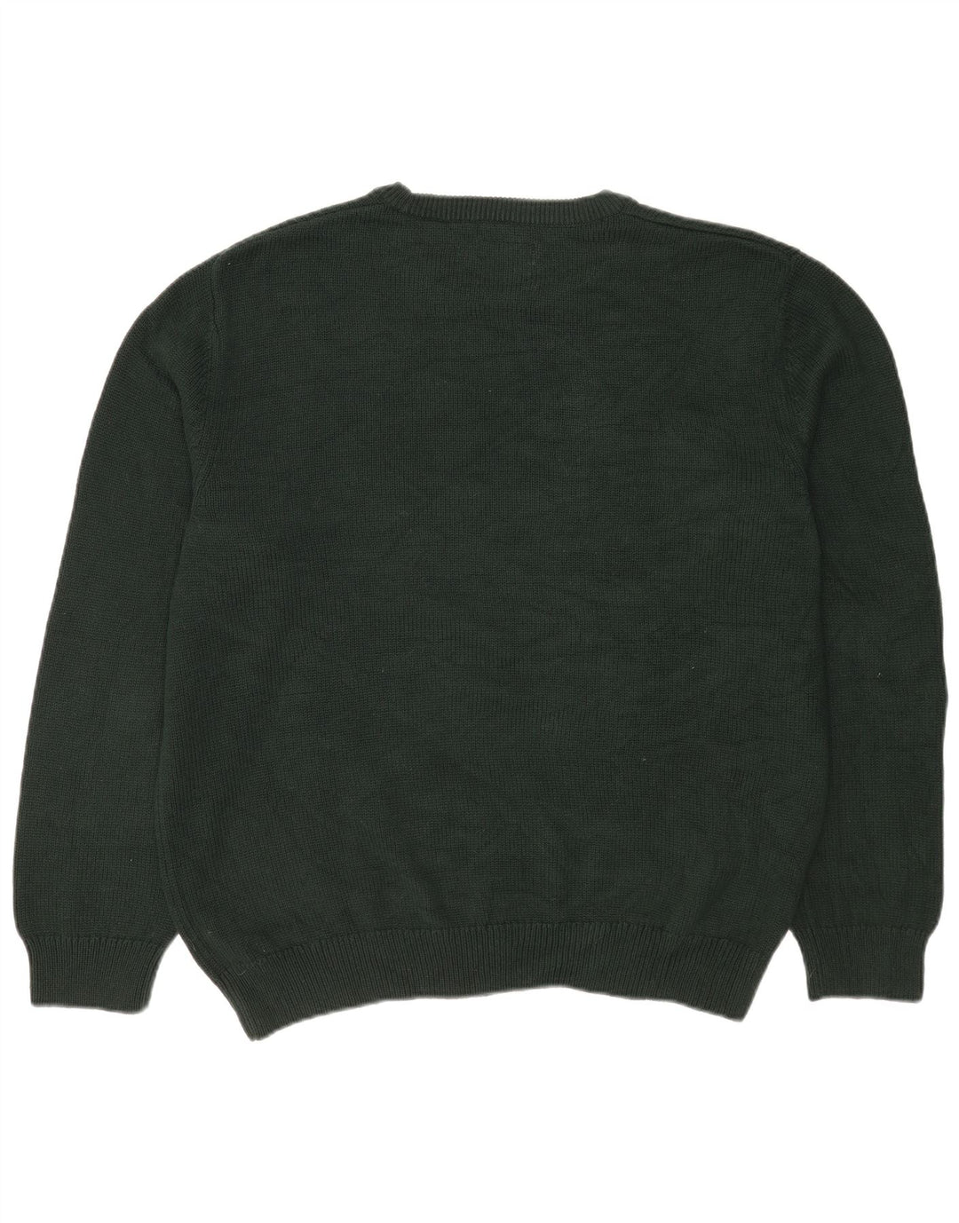 Chaps Hombre Cuello Redondo Jersey Jersey XL Algodón Verde