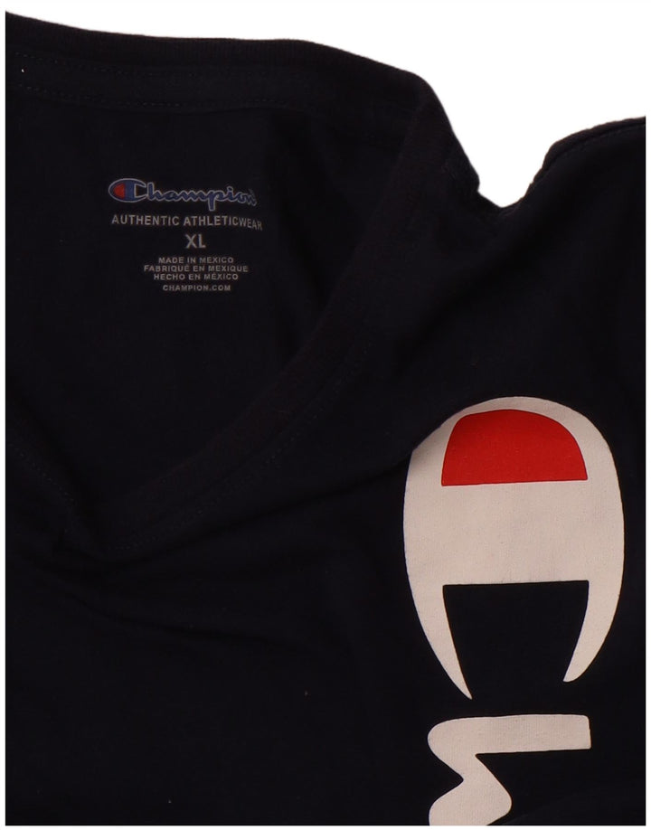 CHAMPION Camiseta gráfica para mujer Top UK 40 XL Azul marino