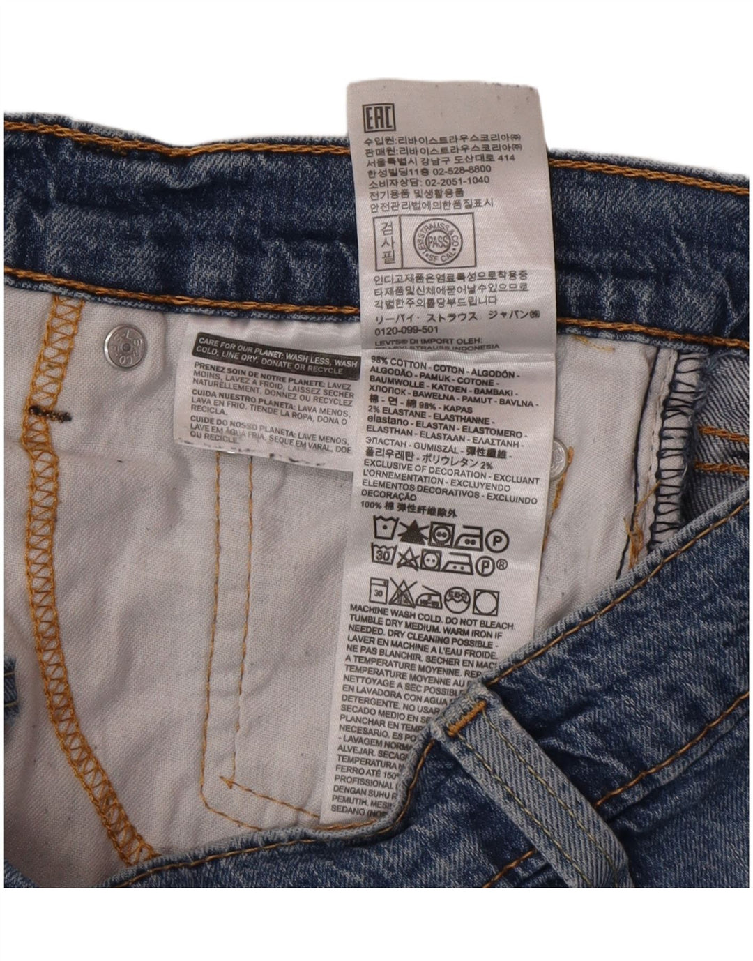 Vaqueros Levi's 541 Tapered para hombre W30 L32 Algodón azul